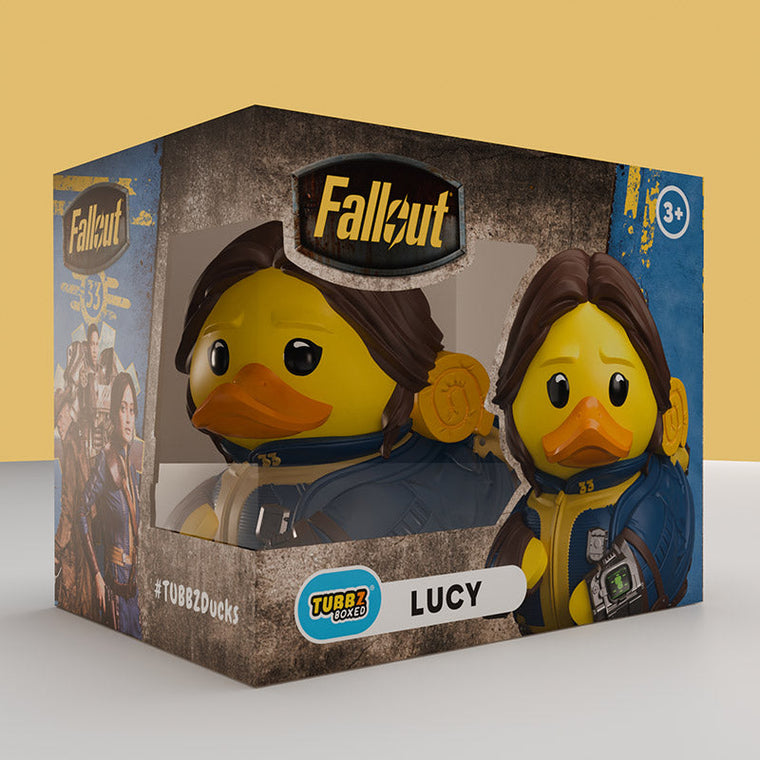 Fallout TV Lucy Maclean TUBBZ Boxed Edition collectible duck, front view, photo 1