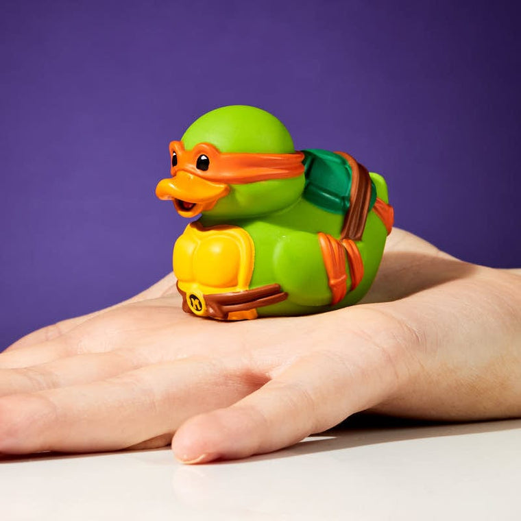 Teenage Mutant Ninja Turtles Michelangelo Mini TUBBZ collectible duck, main product image