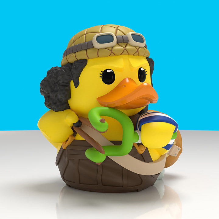 One Piece Usopp Boxed Edition TUBBZ, front view with aviator goggles, curly hair and slingshot