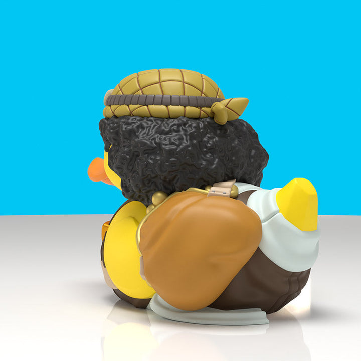 One Piece Usopp Mini TUBBZ, rear view showing brown satchel and goggles strap