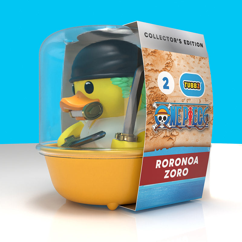 One Piece Roronoa Zoro Collector's Edition TUBBZ, in its clear-dome bathtub packaging