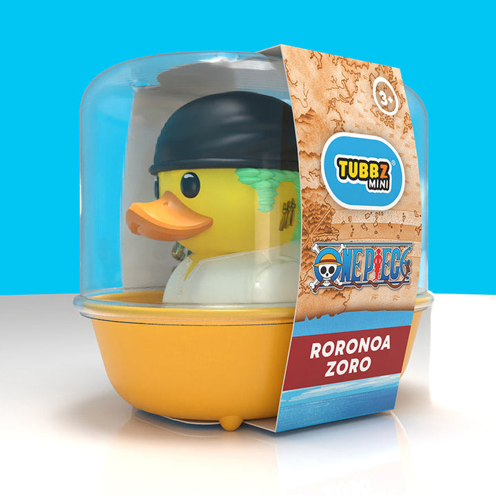 One Piece Roronoa Zoro Mini TUBBZ, in its clear-dome mini bathtub packaging